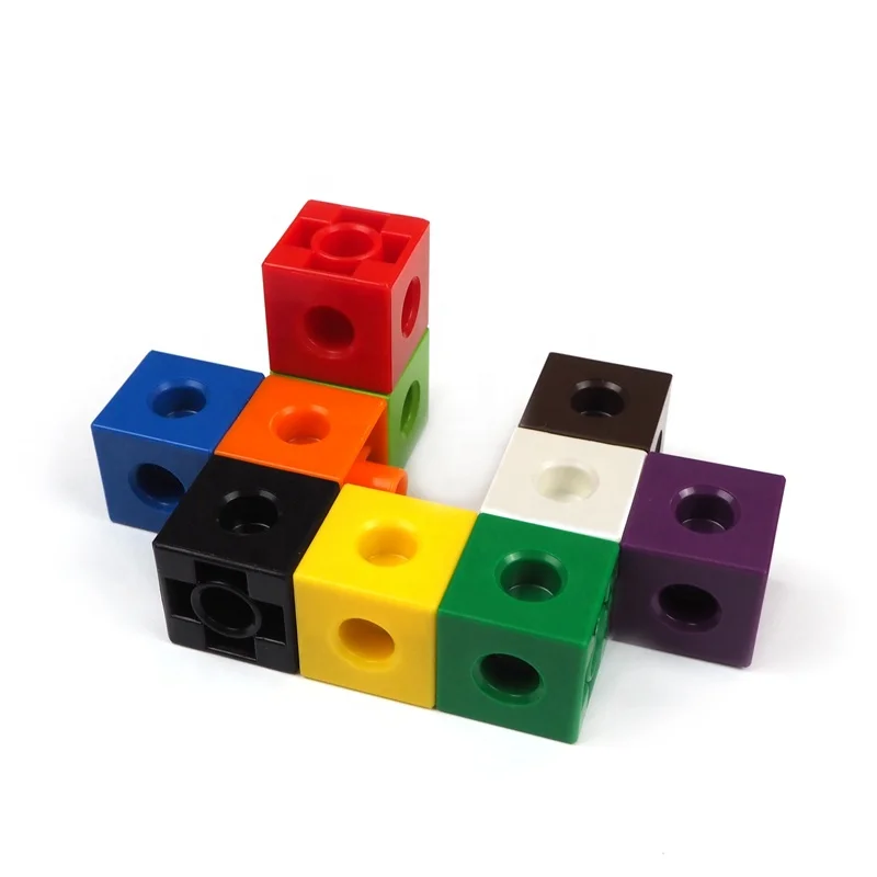 DIY Link Cube /Permutations / plastic building blocks / imagination teaching aids