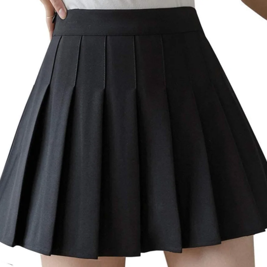 Женская простая Короткая юбка для девушек и женщин разных цветов