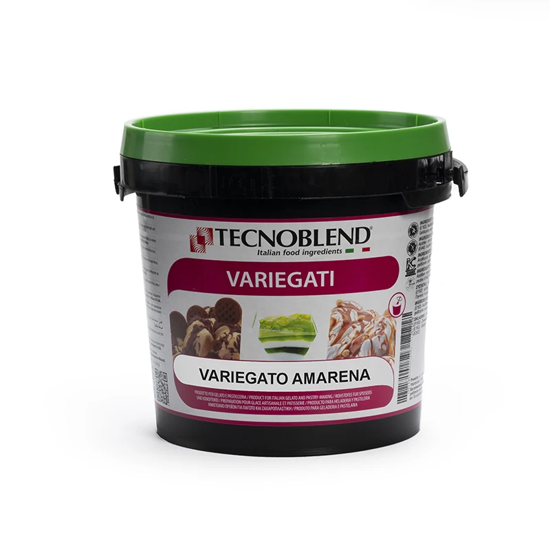 Made in Italy ICE CREAM MIX VARIEGATES AMARENA CHERRY GELATO - 3 kg Bucket