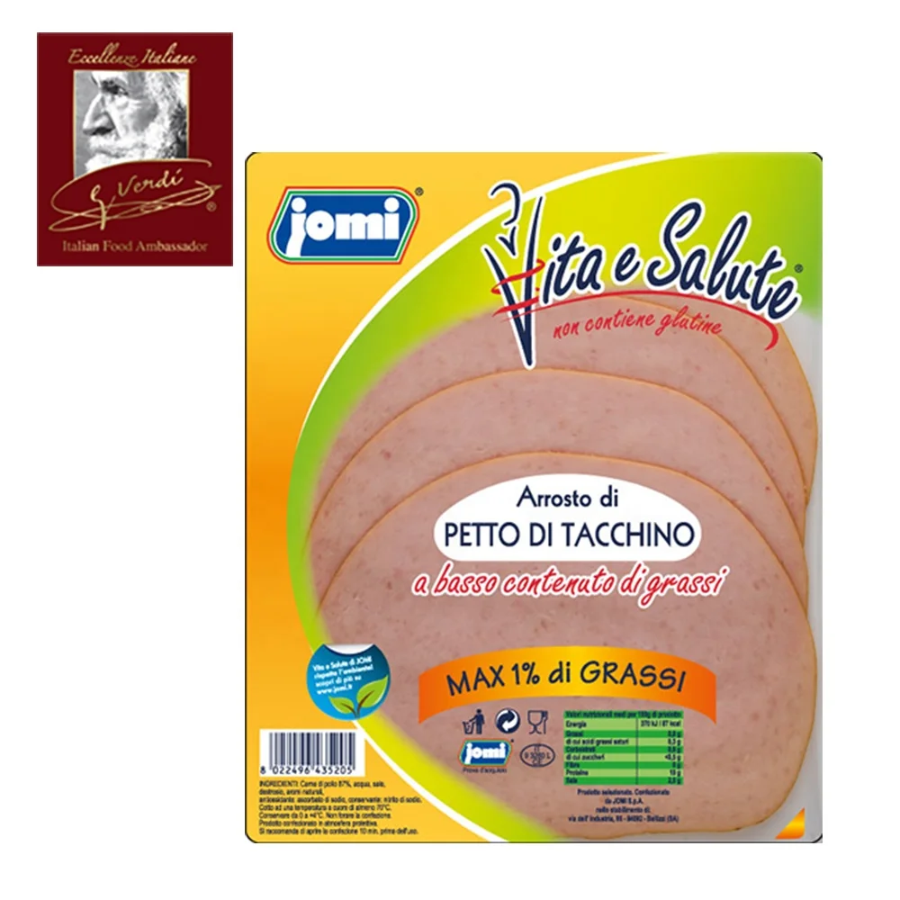 
100 g Sliced Roasted Breast Turkey Giuseppe Verdi Selection made Italy 