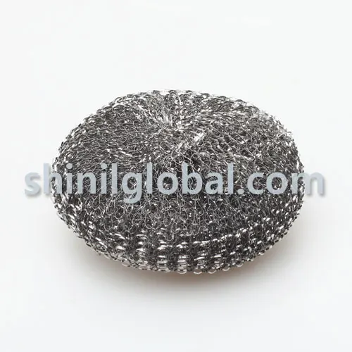 Copper, Galvanized mesh Korean convenient scrubber with handle cleaning stainless steel pots, pans, ovens for kitchen appliances