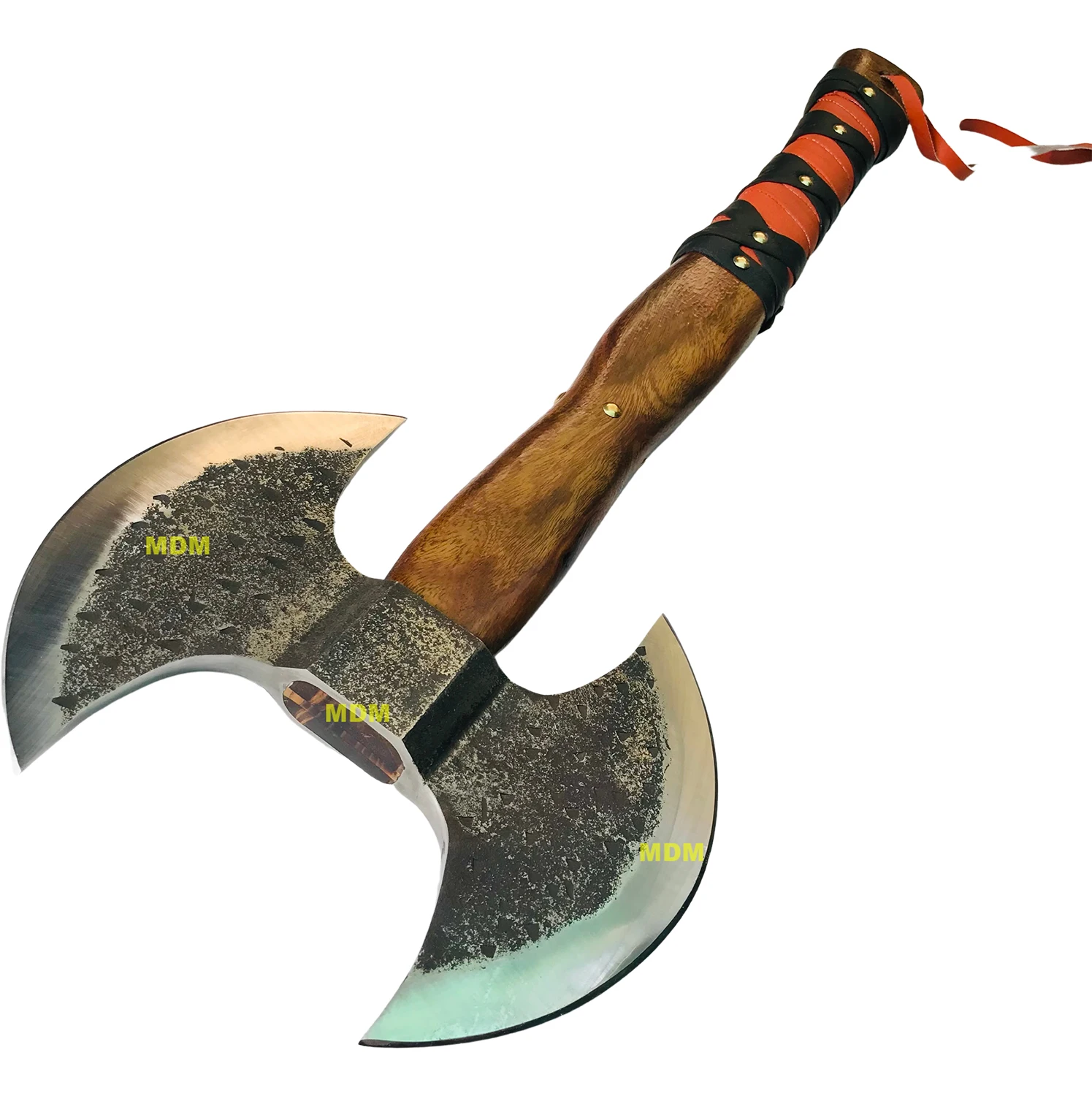 Custom HandmadeDouble Headed Viking Axe, Battle Axe, Hand Forged Steel Double Blade Viking Axe