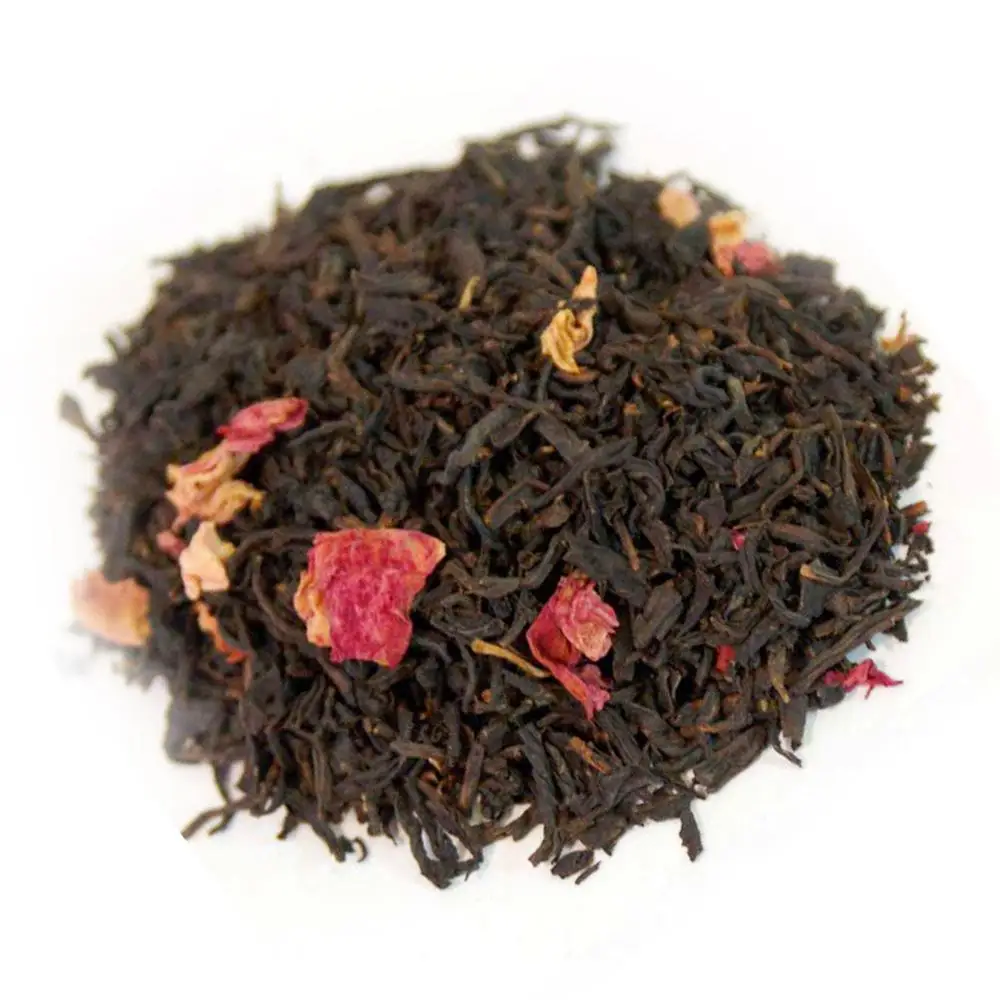 Rose Petal Black Tea, Loose Leaf | Red Rose Teas Black Tea 100% Natural Rose
