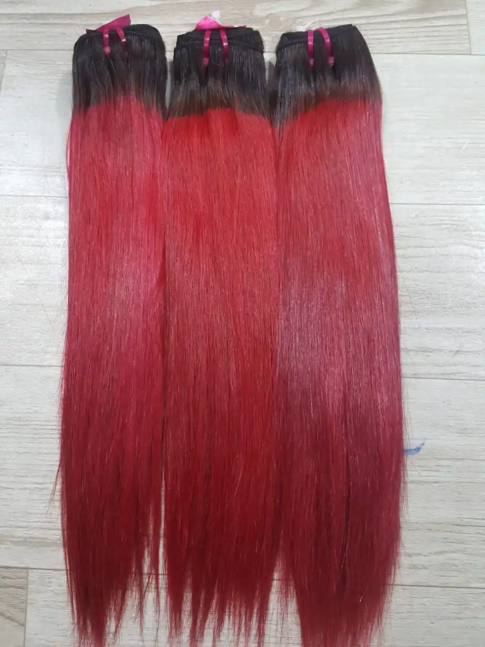 Оптовая продажа человеческие волосы KingRawHair двойного плетения прямые с эффектом омбре вьетнамские 100%