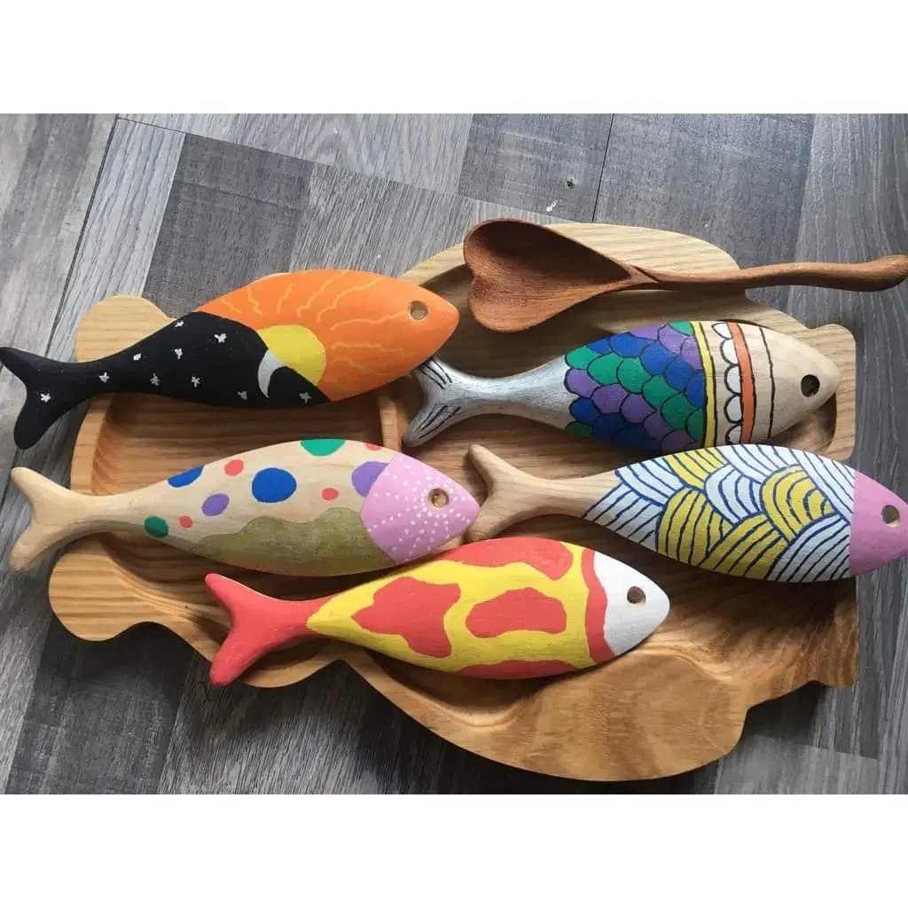 Деревянная рыба для детей живопись из Вьетнама высокое качество Ms Jenny + 84 905 926 612