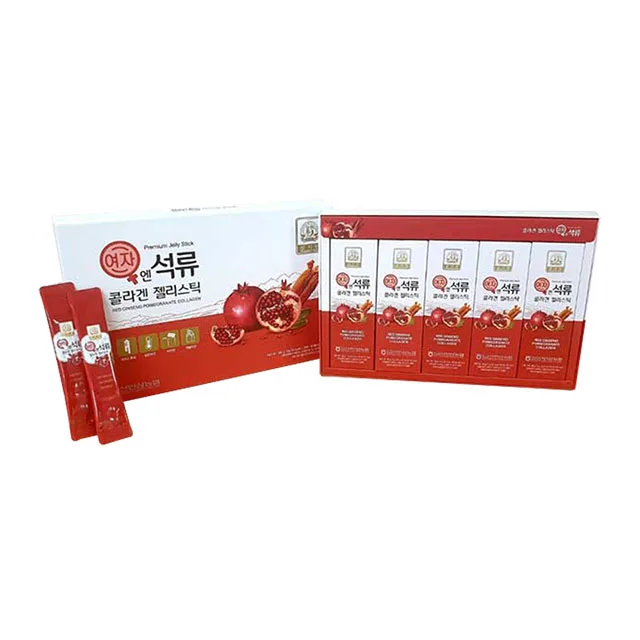 
Korea Premium Snack Red Ginseng Pomegranate Collagen Jelly Red Ginseng Pudding 