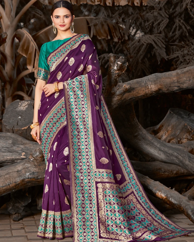 Wedding And Party Wear Saree For Ladies Best And High Quality Silk Sari from India Pakistani sari Latest Ethnic Wear Saree