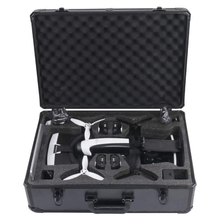 aluminum carry case with large storage with customized die cutting foam for musical instruments camera tool set DJI drone gun