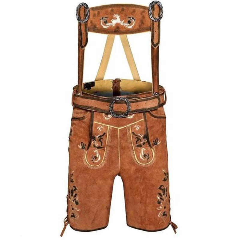 
Customized latest German Bavarian shorts genuine leather lederhosen 