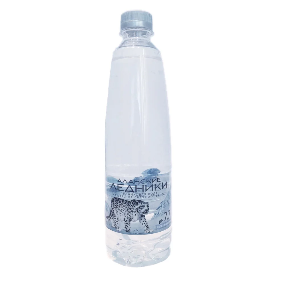 
Top quality pure glacier water, plastic bottles 0.5 liter 