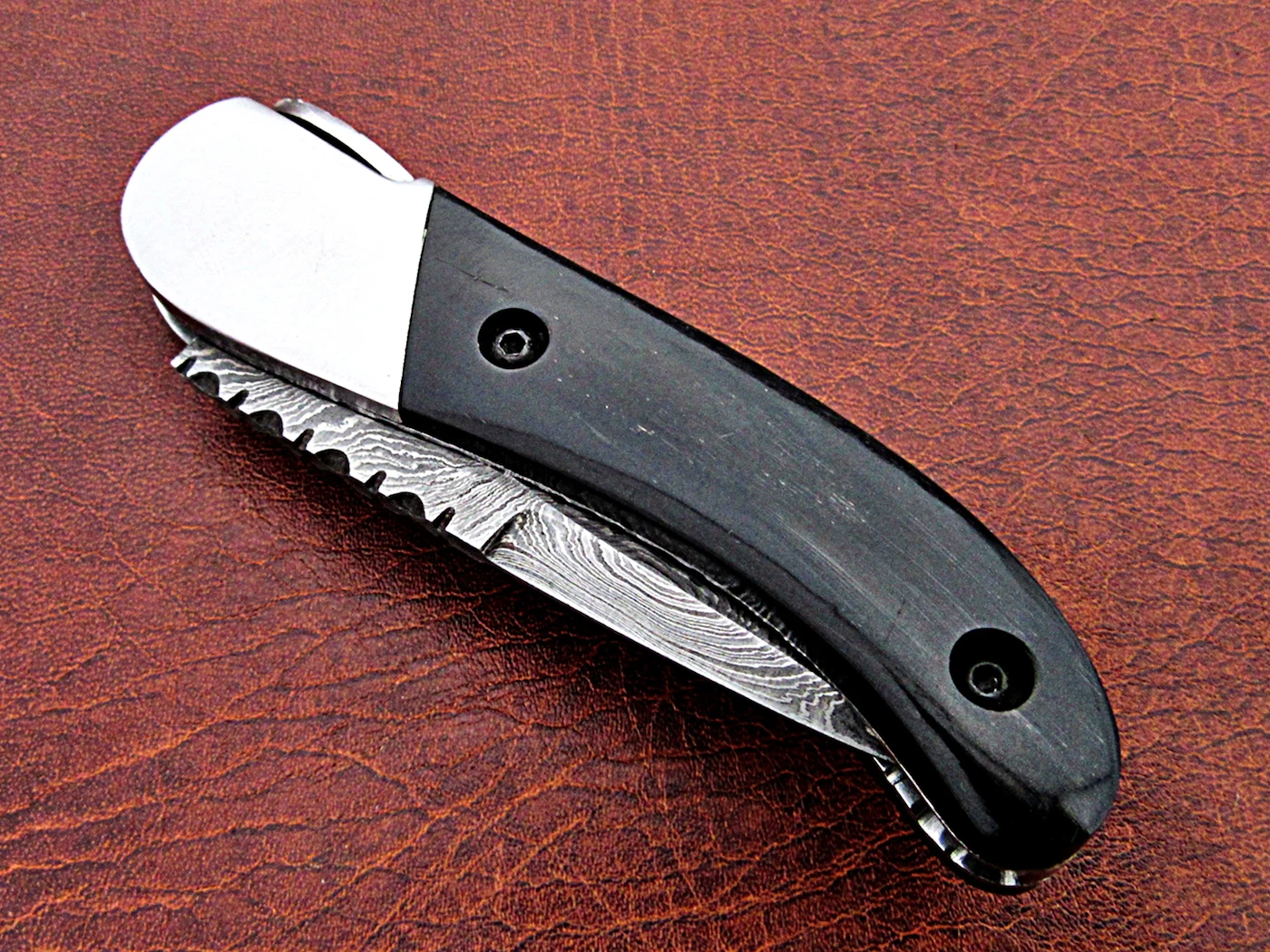 Высококачественный уличный охотничий походный складной нож с ручкой бычьего рога оптовая продажа тактический для выживания на открытом воздухе