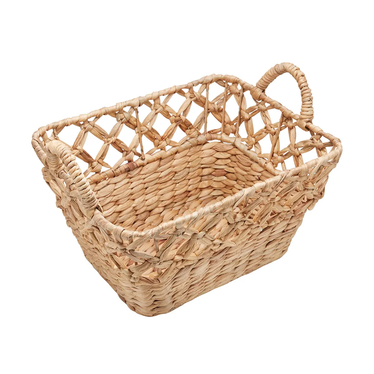 Water Hyacinth Basket Laundry Basket Organization Storage Basket with Handles Vietnam Supplier Competitive Price Wholesale