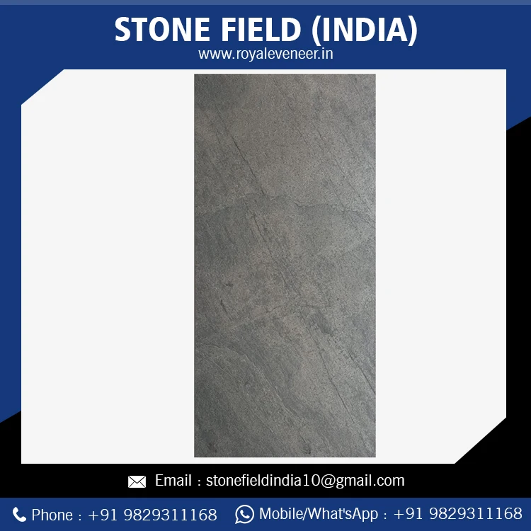 Exterior Design Thin Natural Slate Stone Steel Grey Veneer Sheet Buy at Low Price
