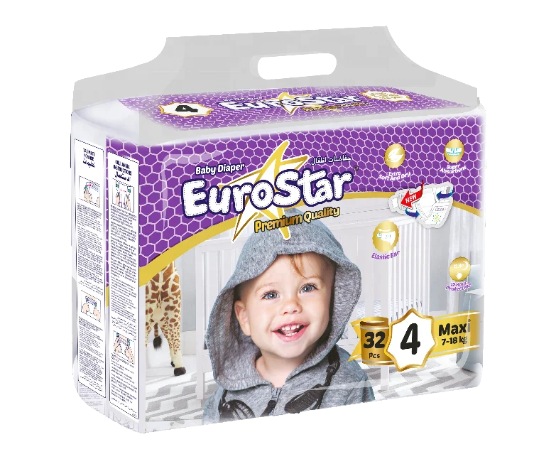 High Absorbency TURKISH Pants Baby Diaper Breathable Disposable Non Woven Fabric Printed 3D Leak Prevention Channel