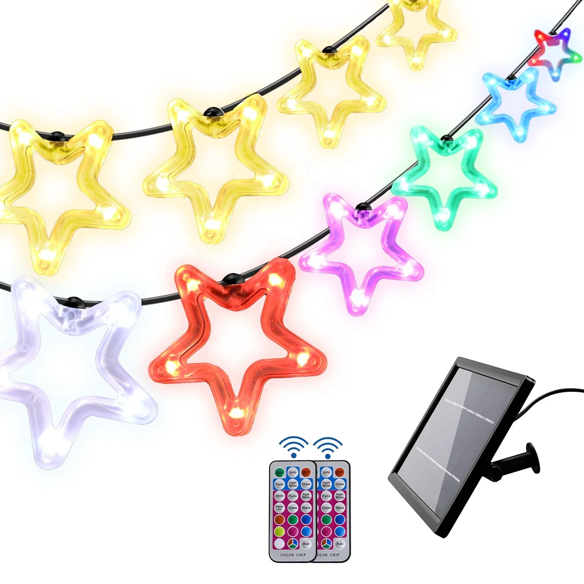 outdoor solar powered warm lights led window 12v exterior string lights 10meter