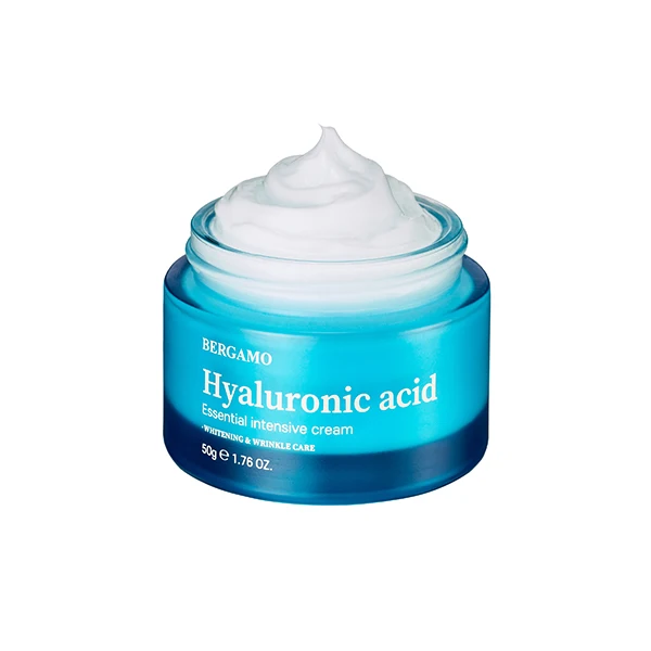BERGAMO HYALURONIC ACID ESSENTIAL INTENSIVE CREAM 50g non-sticky hydratoin moisturizing whitening wrinkle care made korea