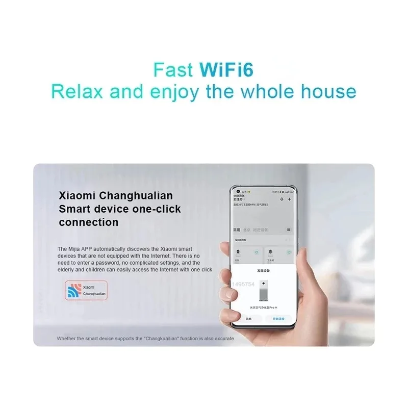 Беспроводной маршрутизатор Xiaomi AX3000 Wi-Fi 6 сетей 3000 Мбит/с 2 4 ГГц 5