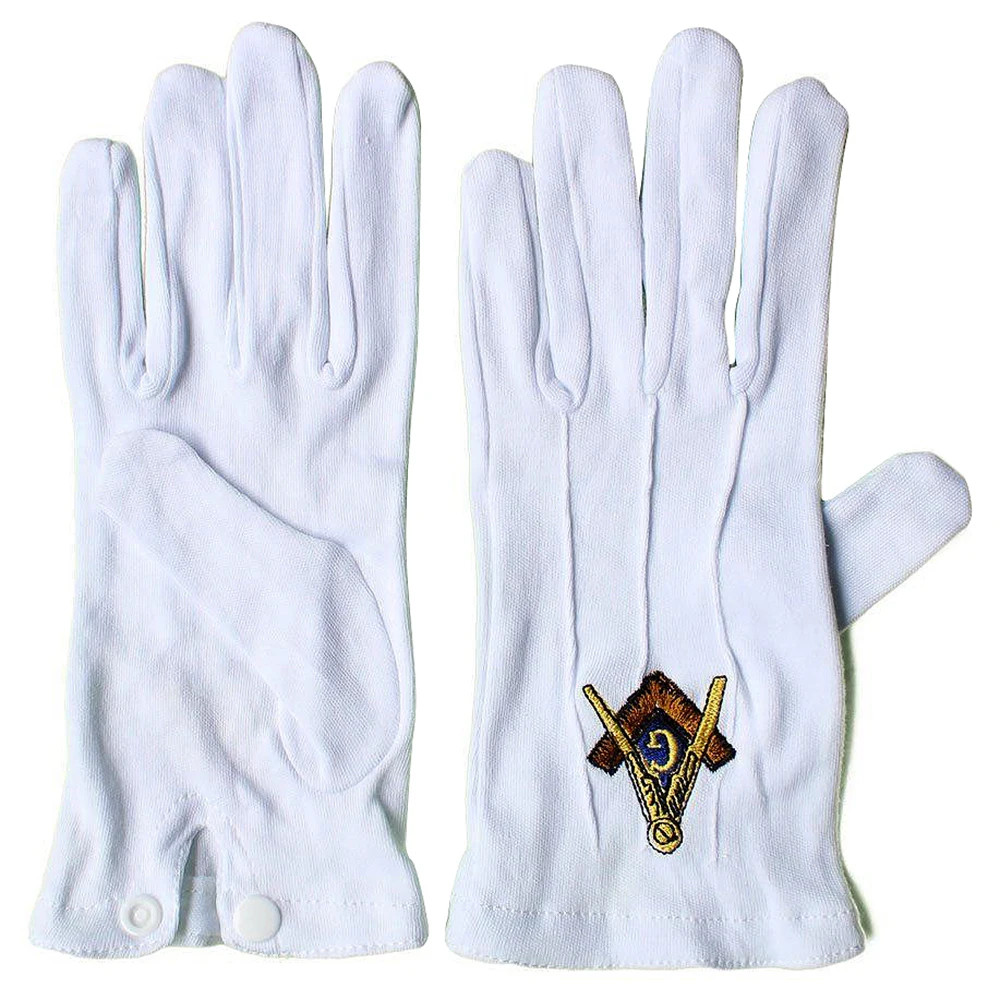 Хлопковые перчатки 33rd Degree Patriarchal Cross Masonic с