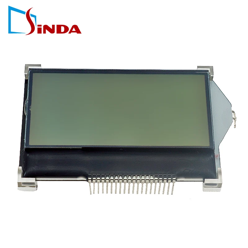 fstn positive LCD module cog 128x64 dots pin connector display screen with white backlight SDGG12864-58