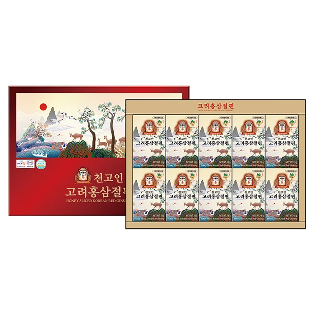 CHEONGOIN Premium Honey sliced KOREAN RED GINSENG giftset 150g