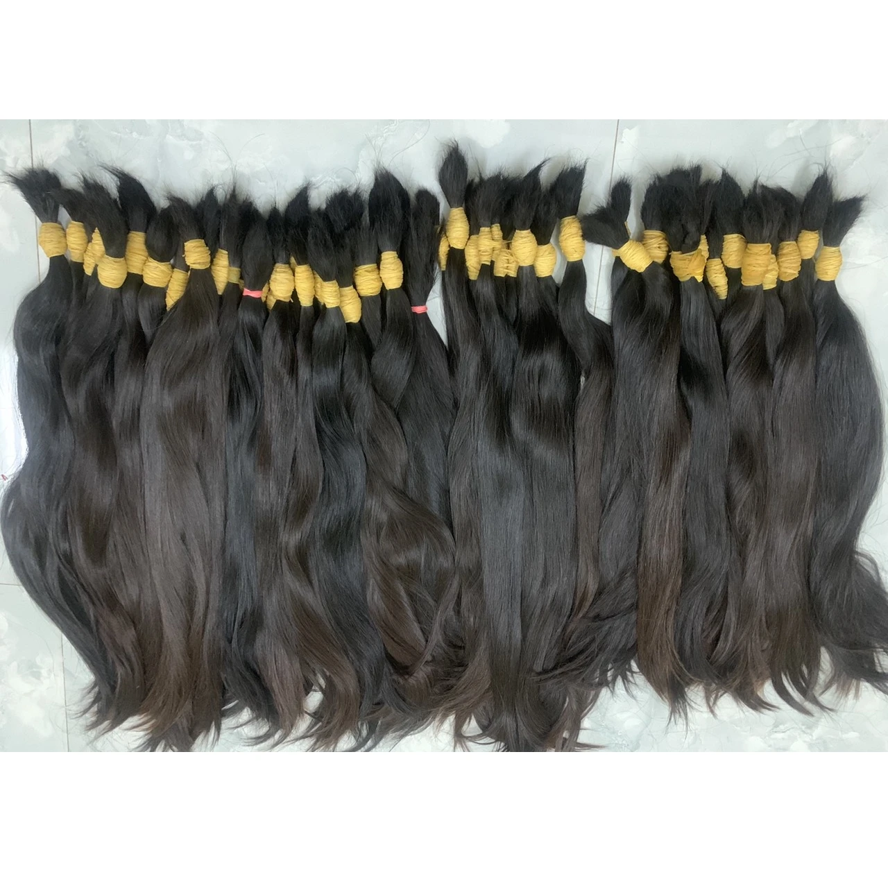 100% высококачественные накладные волосы вьетнамские человеческие плетеные необработанные для продажи