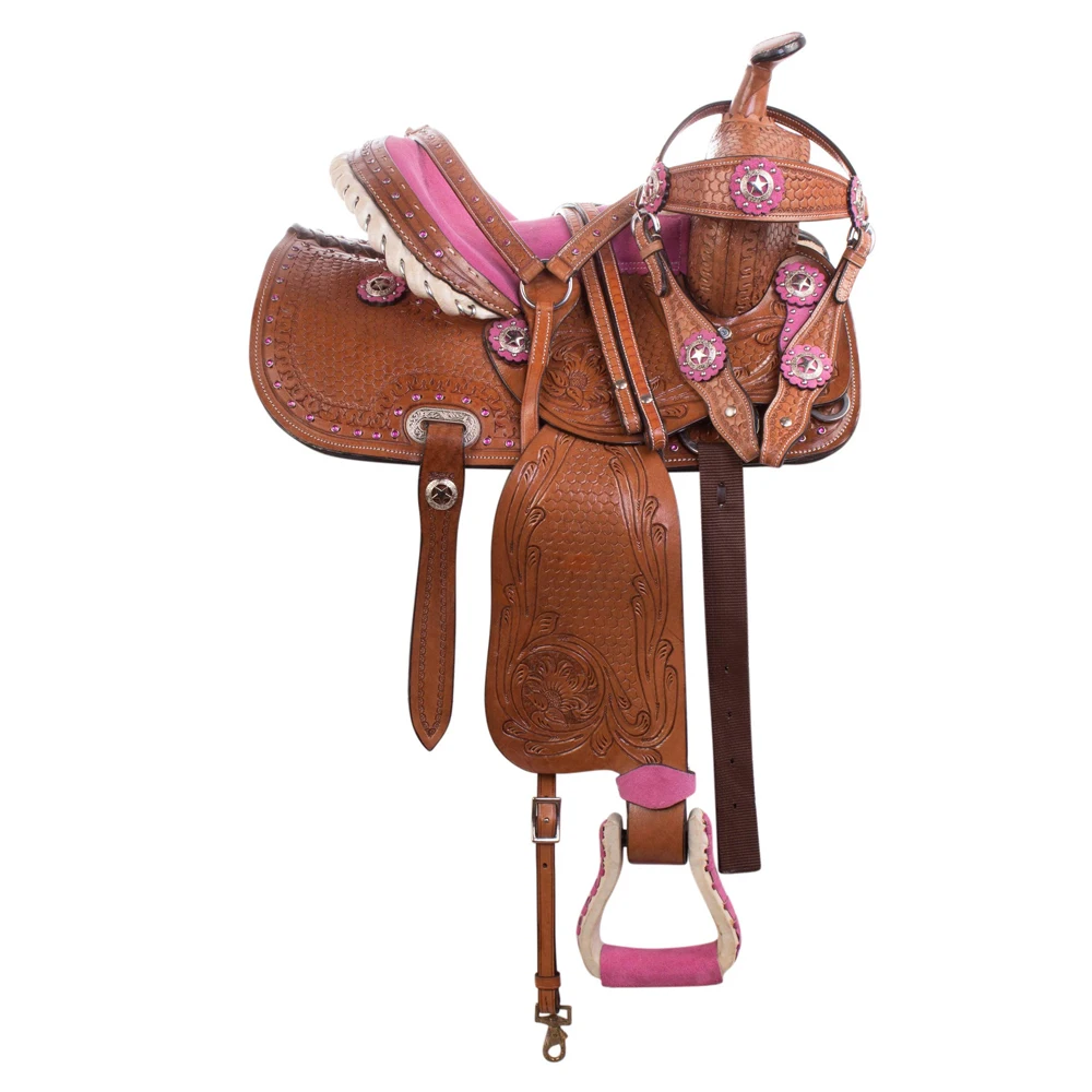 Horse Riding Jumping Saddle English Horse Riding Buffalo Dressage Saddle Western Saddle Direct from Factory Private Label PK