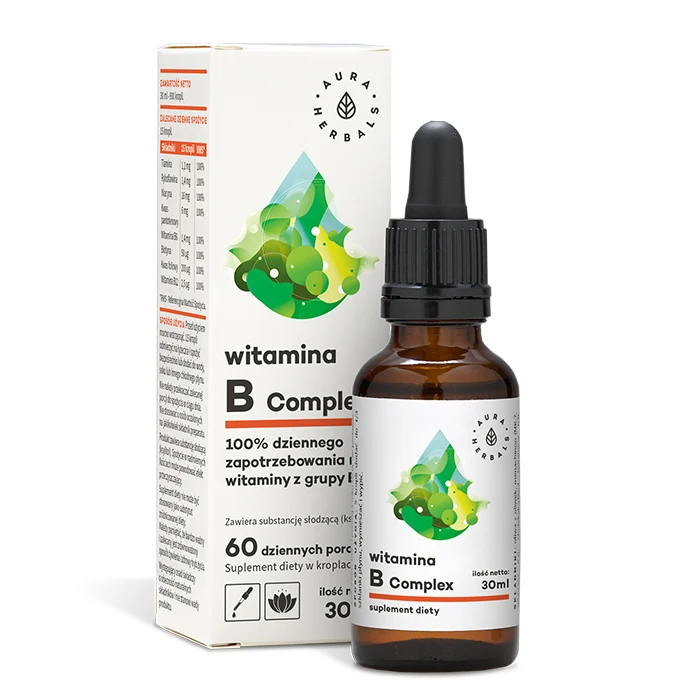 Vitamin B Complex - drops - oral liquid - OEM - Private label - Thiamine (B1), B2, B3, B5, B6, Biotin (B7), Folic acid (B9), B12
