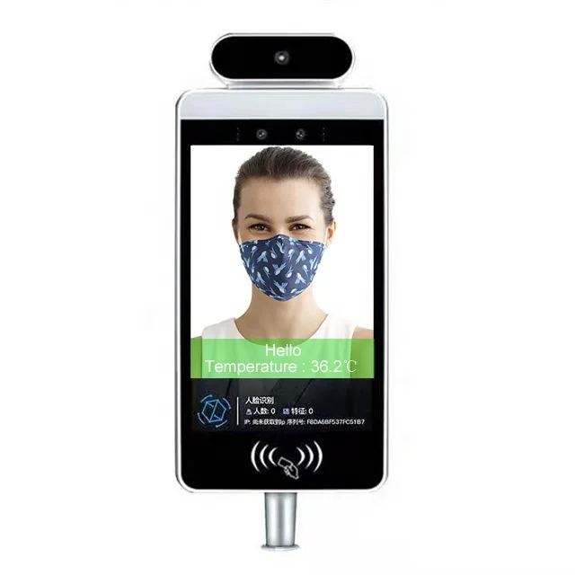 infrared temperature door attendance machine face recognition thermometer