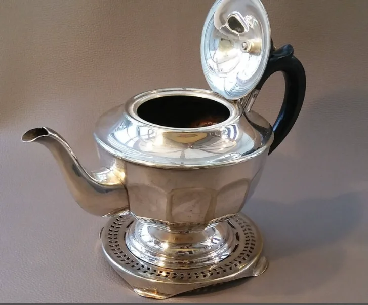 Скандинавский EPNS Серебряный латунный Чай Кофе Кава набор с 3 кастрюлями для чая сахар молоко подарочные наборы серебряным покрытием Свадебные фирменные