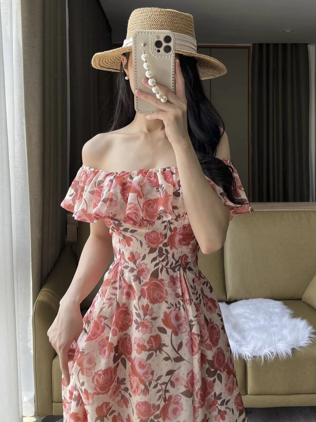Sahulu fashion- Dress summer casual dress family matching clothes mommy and me outfits mom and daughter dress from Viet Nam