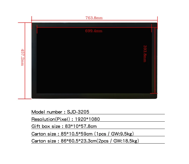  32 дюймовая цифровая фоторамка Wi-Fi android реклама дисплей