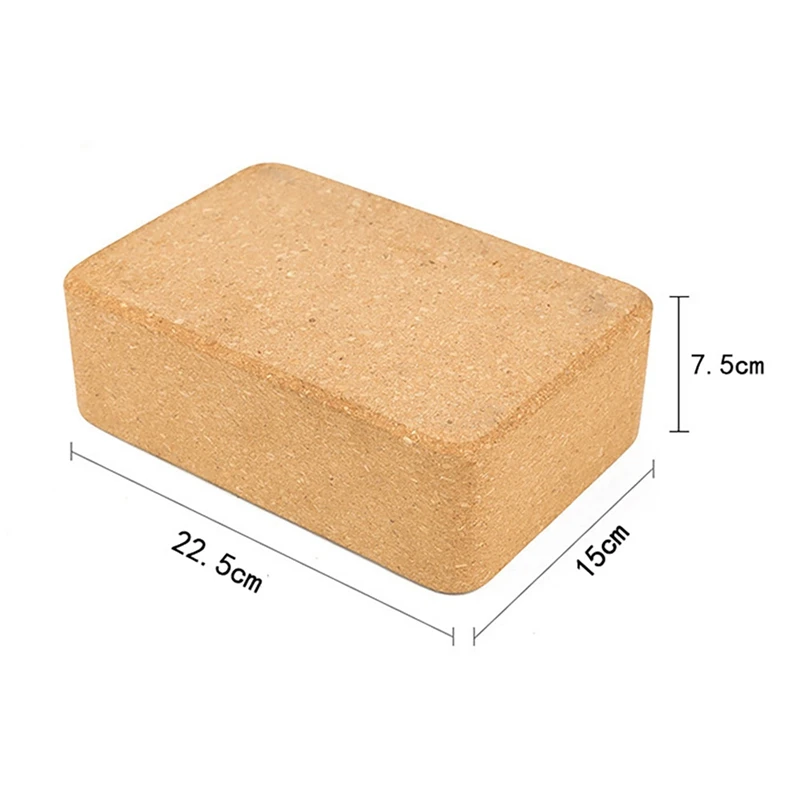 Light Weight Color Blocking Custom logo Eco Friendly Yoga Blocks Cork Yoga Block