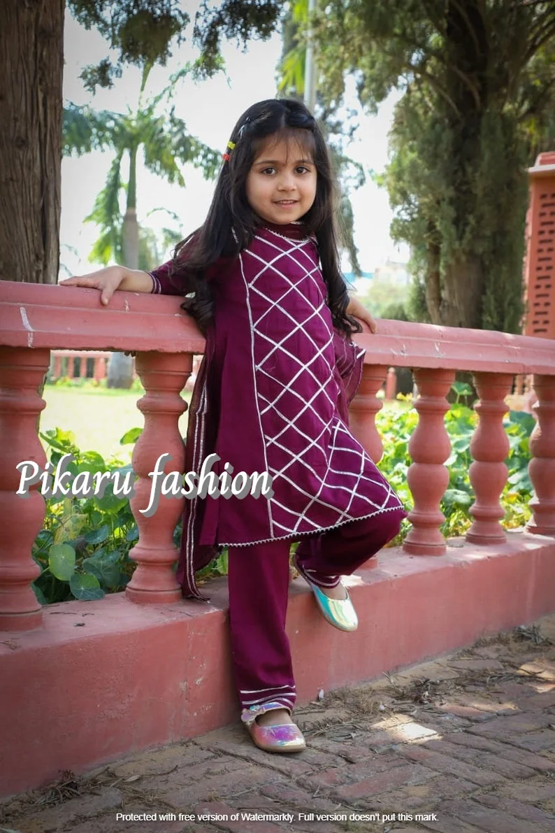 Новый Индийский Палаццо Курти для матери дочери семейная одежда вышитые повседневные праздничные Хлопковые Платья