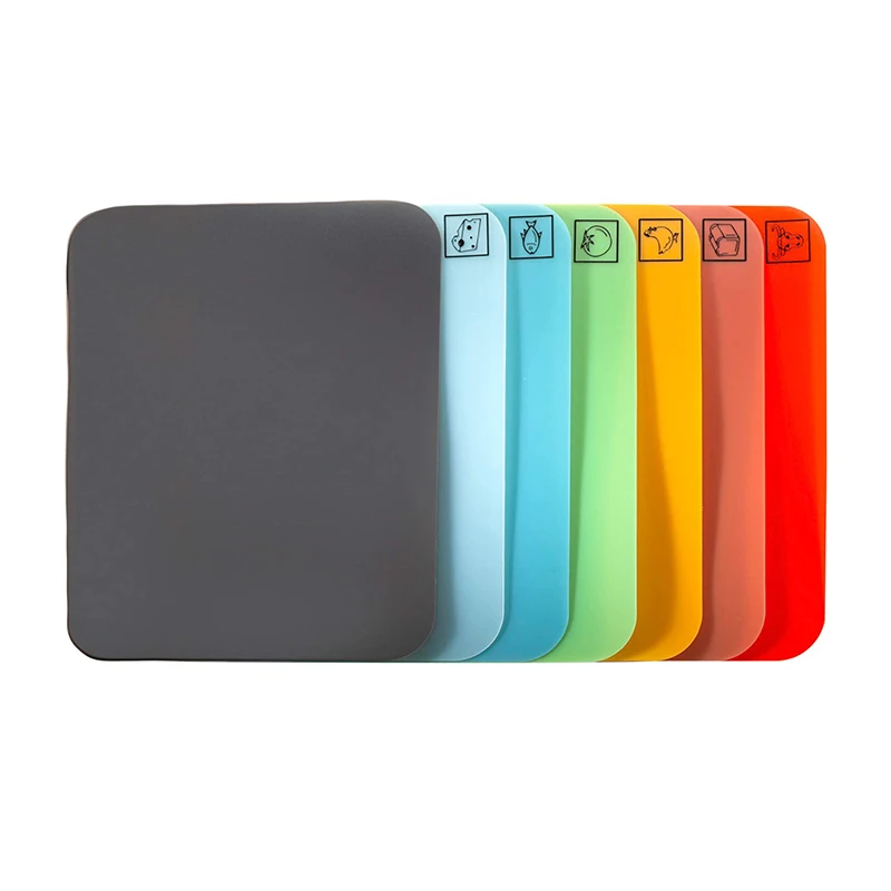 bamboo chopping block easy clean multipurpose cutting board with removable color coded pp mats cutting board with mats