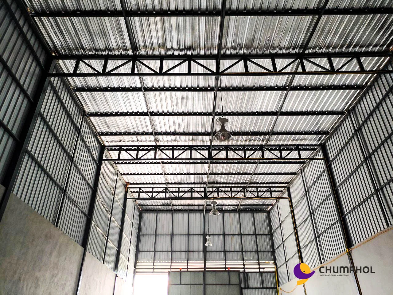 
High Raise Space Rent A Warehouse Land Steel Structure House Prawet In Thailand 