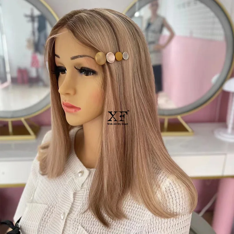 High Quality Full Ends HD Swiss Lace Top Blonde 100% Human Brazilian Virgin Hair Lace Wigs For Women