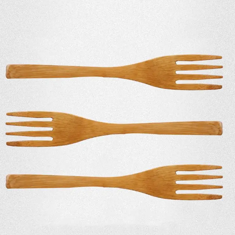 High Quality 100% Natural Organic Healthy Biodegradable Bamboo fork made in Vietnam