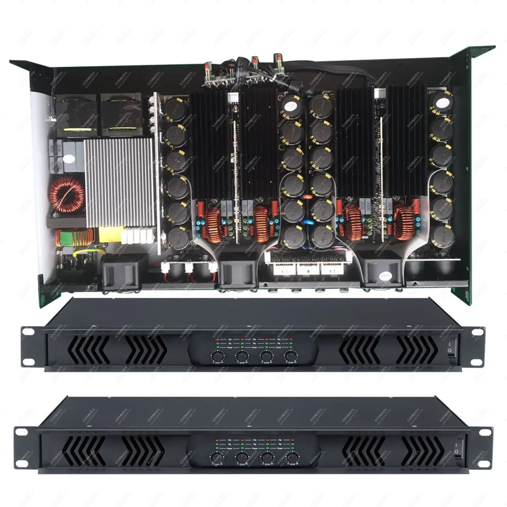 D100 Upgraded Karaoke 4 Channel switching power amp professional audio switch power amplifiers DIGITAL AMPLIFIER