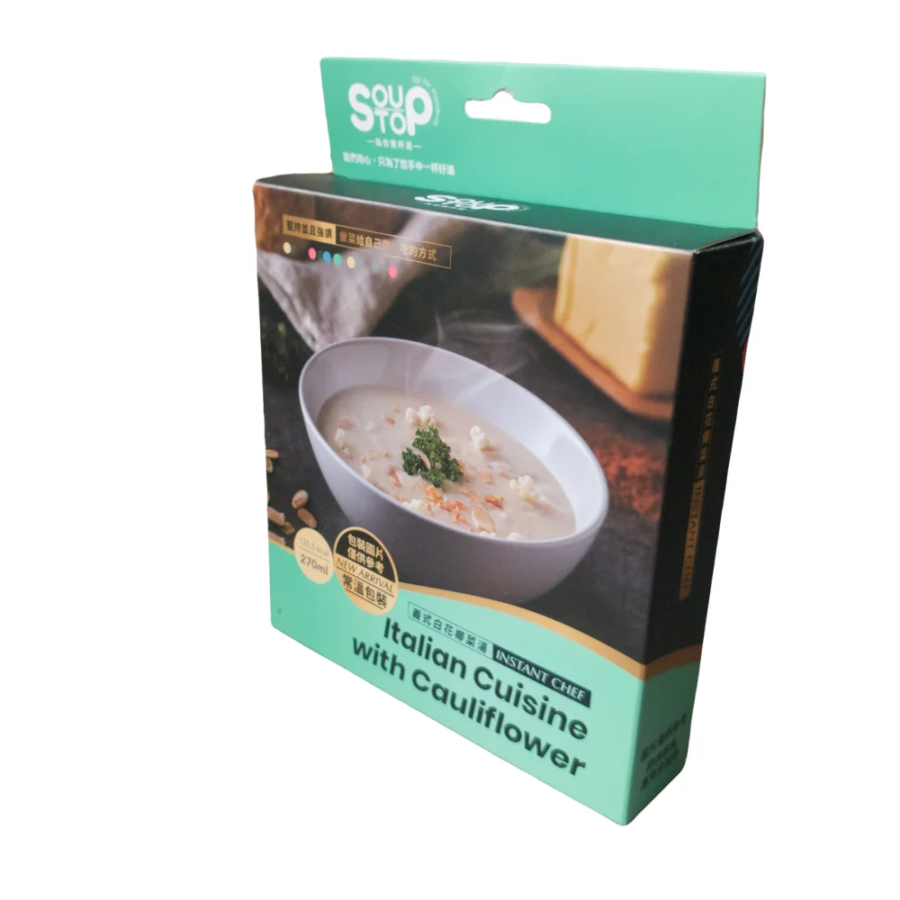 Vegetable soup Italian food soup with cauliflower