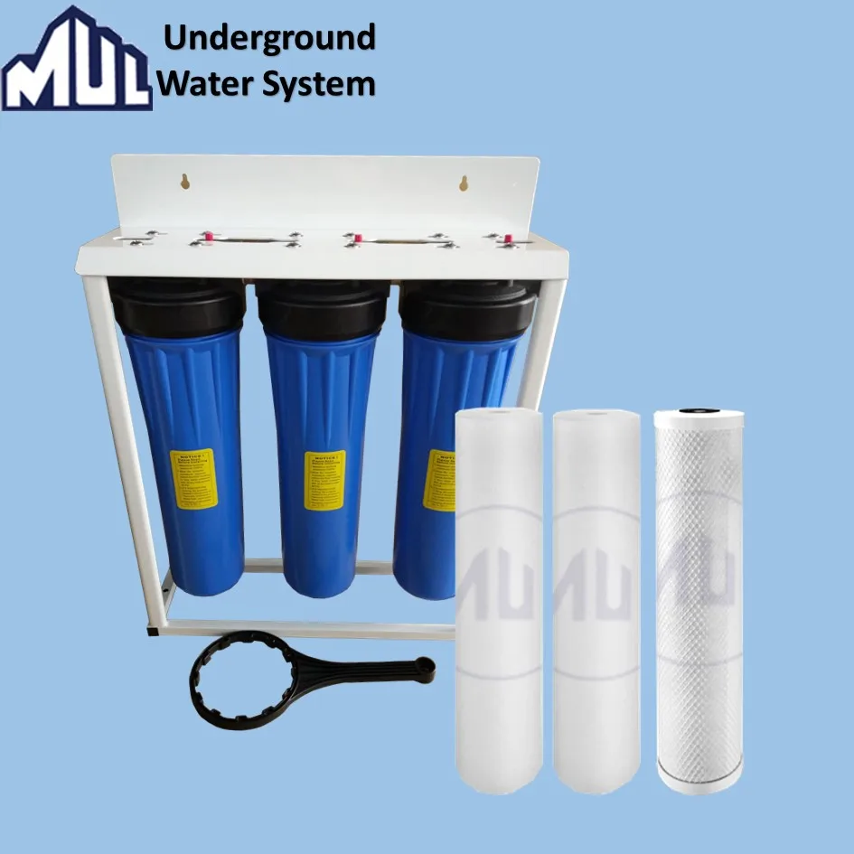 Underground Water Filter System with Filters Set