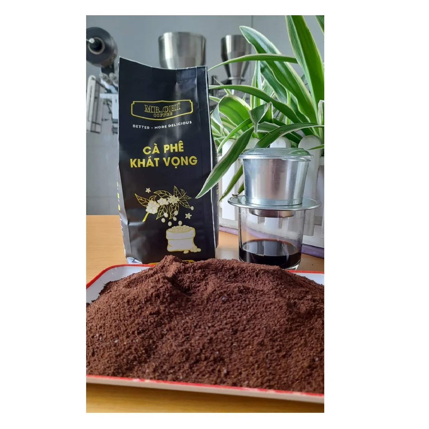 Вьетнамский кофе в пакете, специальный вкус и аромат, здоровый органический 100% жареный рабуста, молотый кофе из Вьетнама