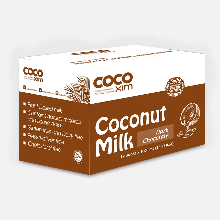 Chocolate Coconut Milk Drink 1000ml & 330ml - OEM Coconut Milk Drink Beverage Viet Nam Factory price