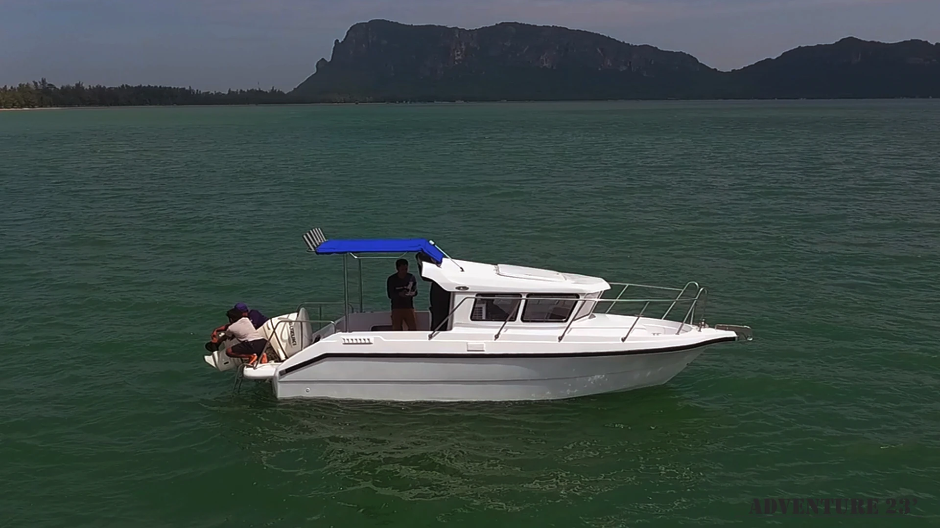  Fishing boat fiberglass Speedboat 23 ft Yacht Premium Boat from Thailand