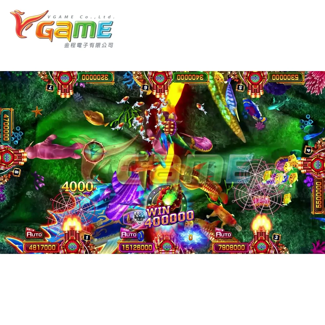 VGAME, 10 игроков, видеоаркады, рыба, распродажа