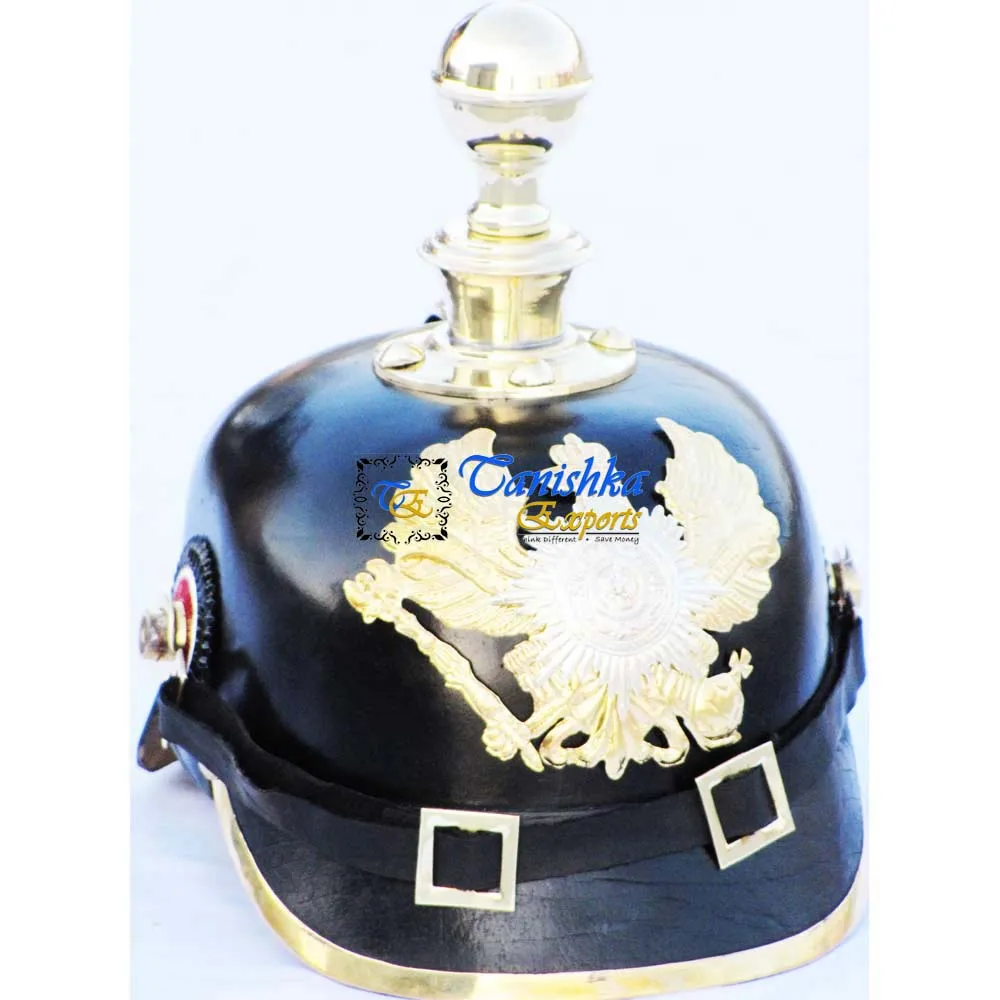 German Spike Helmet, Leather Helmet, Pickelhaube Helmet