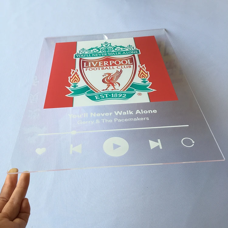 Personalized Movie Plaque Art Acrylic Song Spotify Plaque Album and Your Own Photo Gift Glass UV Printing Single Sided Printing (1700003517870)