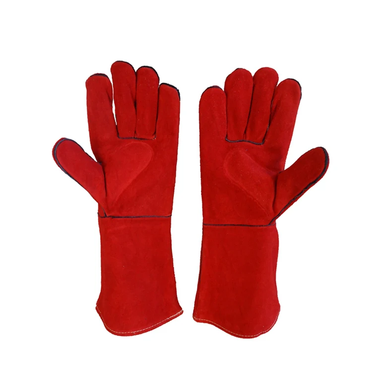 Welding Gloves For Manufacture  Genuine Leather  Made Welding Gloves
