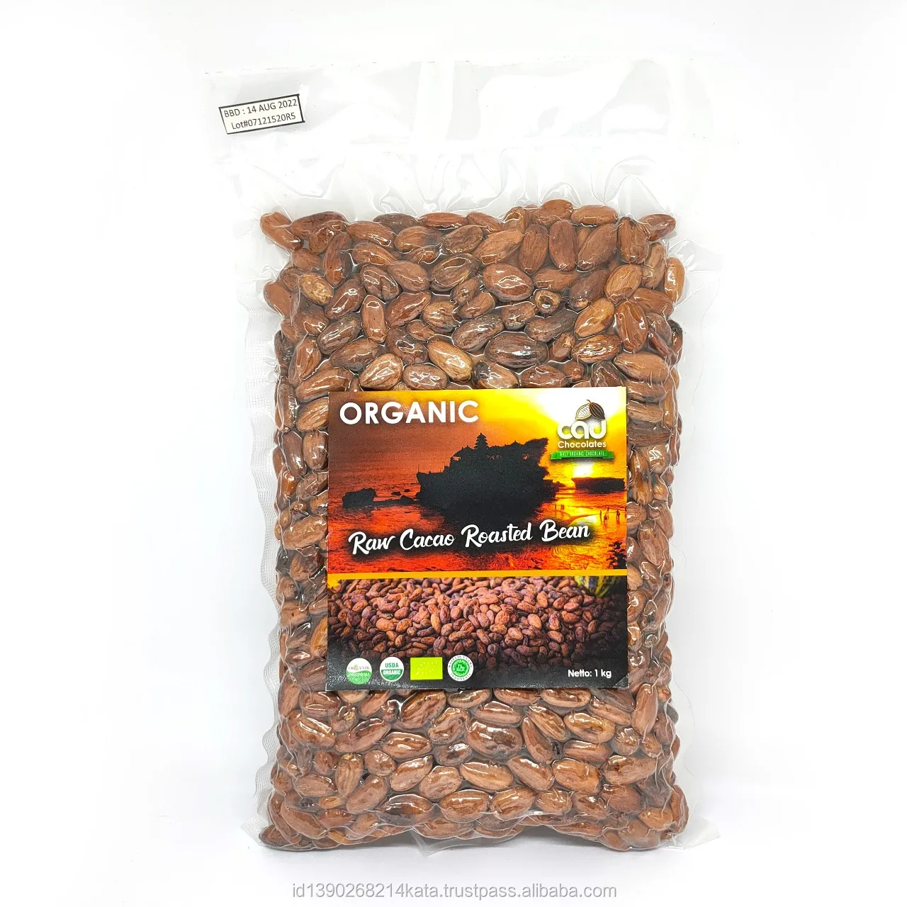 
ORGANIC CACAO BEAN ROASTED BULKY 