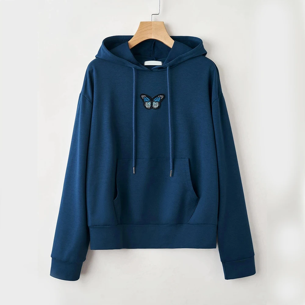 
Повседневная корейская мода с круглым вырезом и длинным рукавом, белый недорогой пуловер большого размера, толстовки, милые толстовки для женщин 