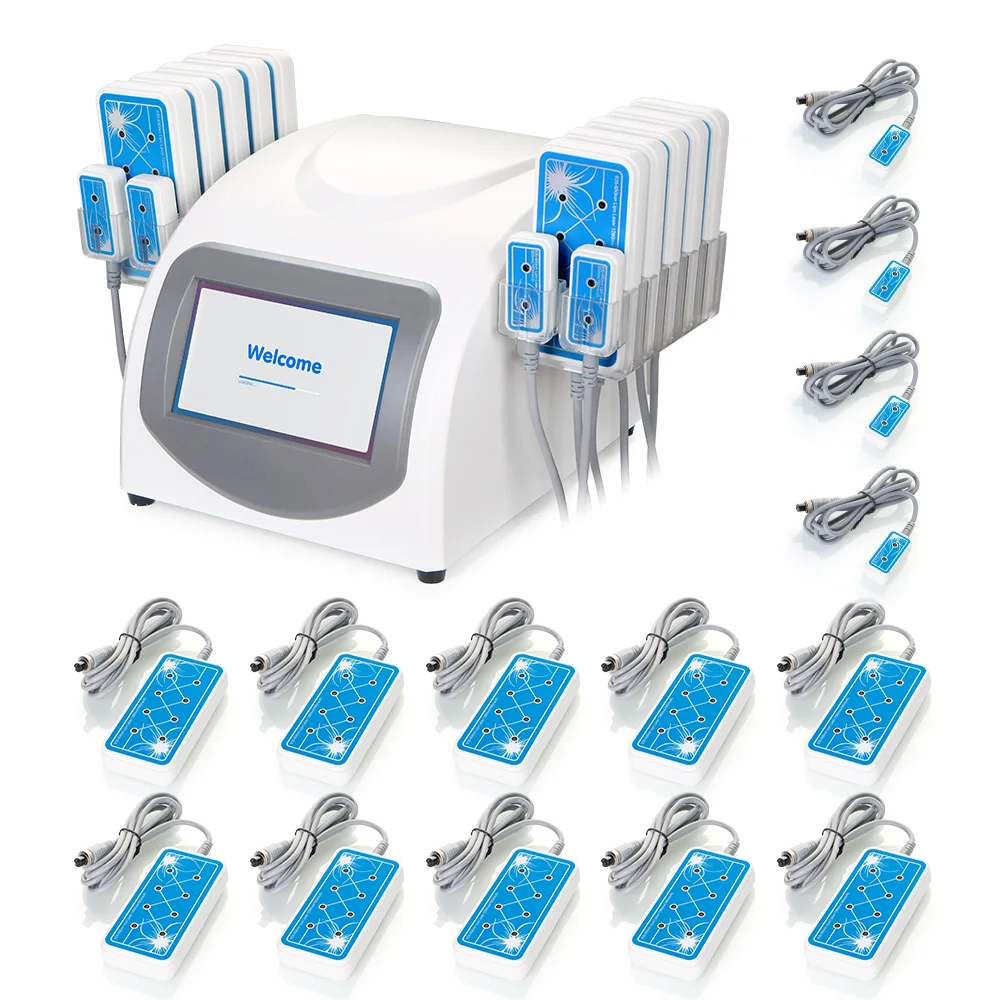 Professional Lipolaser Slimming System 635nm-650nm Lipo laser Slimming Machine 160mw Lipolaser Price/ Lipo Laser